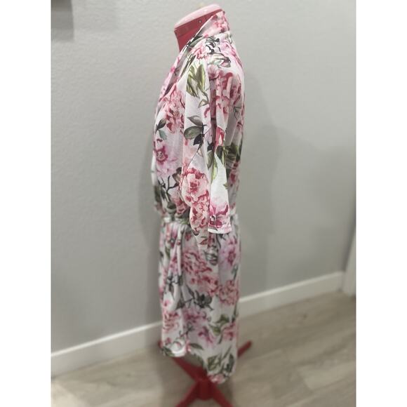 Show Me Your Mumu Floral Print Robe One Size OS Kimono Lightweight Pink - Picture 5 of 8